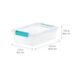 IRIS USA Storage Bins with Lids |Made in USA| 2 Qt - (6-Pack) - Clear 🍁 All In One Marketplace Canada