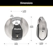 MASTERLOCK Disc Padlock (2 Pack), 2-3/4