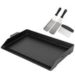BBQ Future Universal Cast Iron Griddle for Gas Grill with Spatula Set, 23