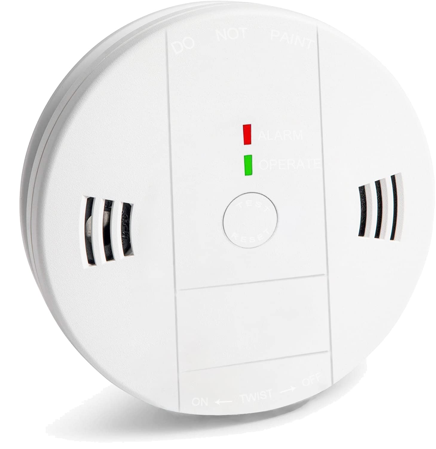 Combination Smoke and Carbon Monoxide Detector Alarm, Beeps Warning Smoke Co Alarm Clock for Travel Home Bedroom Living Room Basement Attics Cars, Battery Operated, Comply with UL 217/UL 2034, 1 Pack 🍁 All In One Marketplace Canada