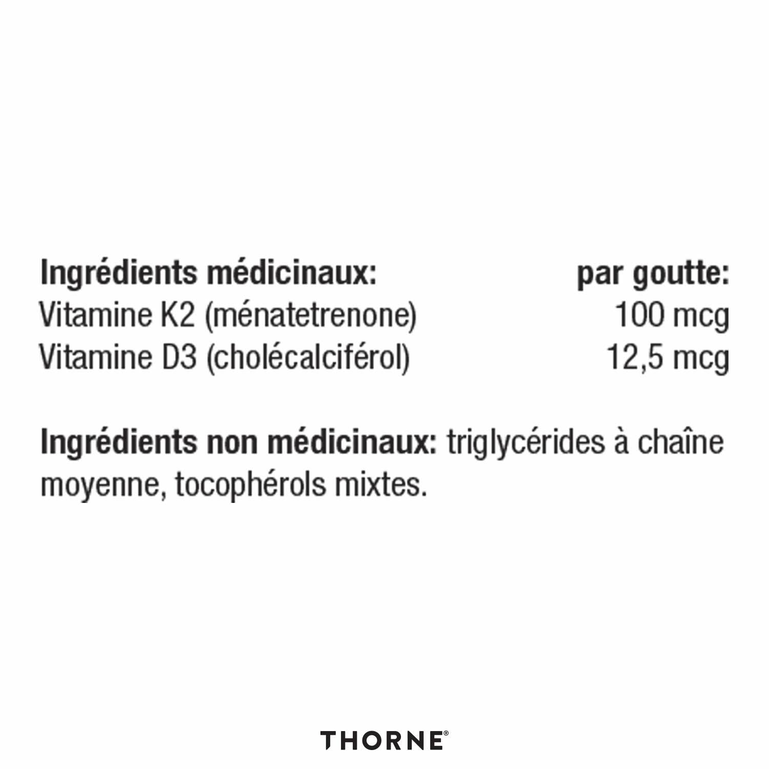 THORNE - Vitamin D/K2 Liquid (Metered Dispenser) - Dietary Supplement with Vitamins D3 and K2 to Support Healthy Bones and Muscles - 1 Fluid Ounce (30 mL) 🍁 All In One Marketplace Canada
