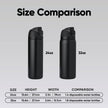 Owala FreeSip Insulated Stainless Steel Water Bottle with Straw for Sports and Travel, BPA-Free, 24-oz, Very, Very Dark 🍁 All In One Marketplace Canada