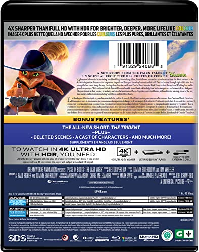 Puss in Boots: The Last Wish (Collector's Edition) 4K/Blu-ray