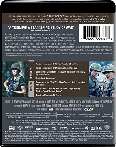Platoon: Collector's Edition - 4K/Blu-Ray
