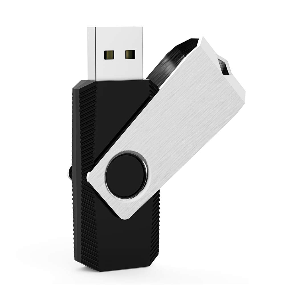 64 GB Flash Drive, Aiibe USB Flash Drive Thumb Drive 64GB Memory Stick Zip Drive Fold Storage Jump Drive 64G USB 2.0 Black 🍁 All In One Marketplace Canada