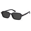 SOJOS Trendy Rectangle Polarized Sunglasses Womens Mens, Small Retro Fashion Thin Slim Square Sunnies SJ2610, Black/Grey 🍁 All In One Marketplace Canada
