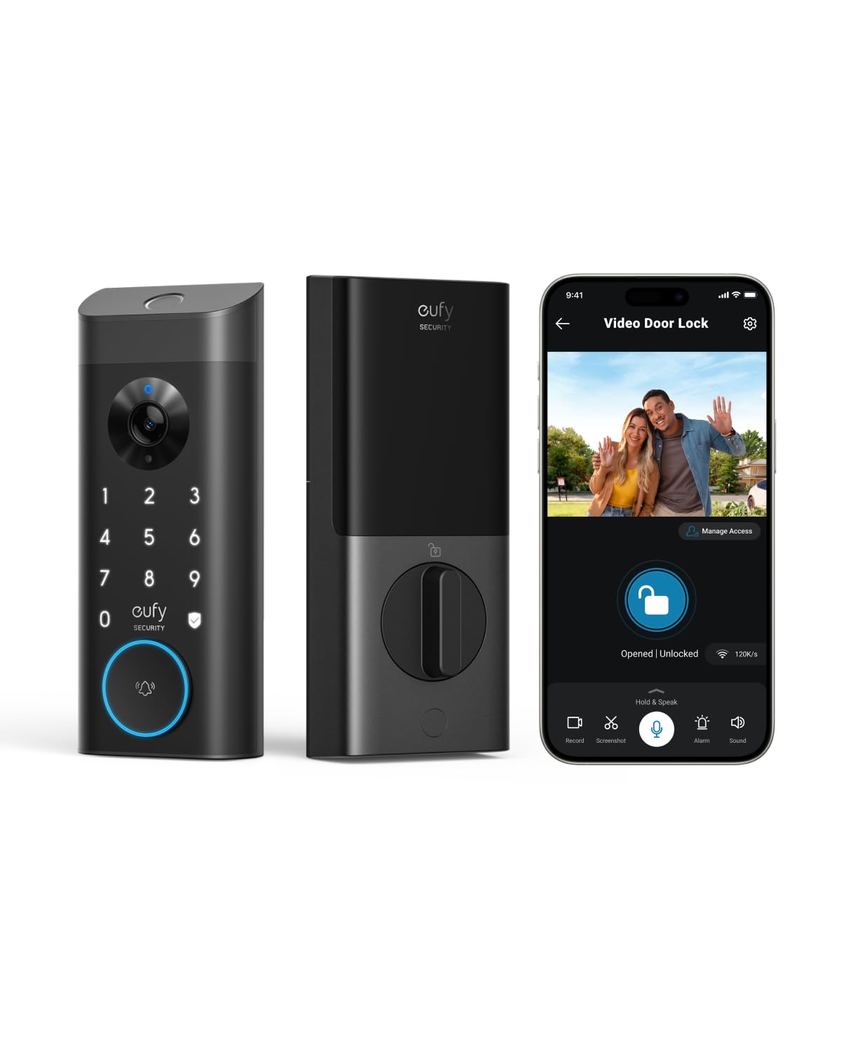 eufy Security Video Smart Lock E330, 3-in-1 Camera+Doorbell+Fingerprint Keyless Entry Door Lock, WiFi Door Lock,App Remote Control,2K HD,Doorbell Camera,No Monthly Fee 🍁 All In One Marketplace Canada
