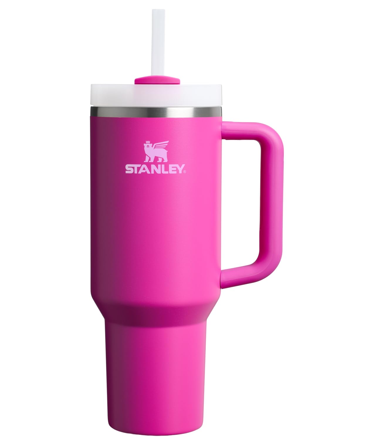 STANLEY Quencher H2.0 Tumbler with Handle and Straw 40 oz | Flowstate 3-Position Lid | Cup Holder Compatible for Travel | Insulated Stainless Steel Cup | BPA-Free | Violet Blossom 🍁 All In One Marketplace Canada