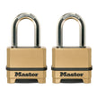 Master Lock Gold Outdoor Combination Lock, Heavy Duty Weather Resistant Padlock, Resettable Combination Lock for Outdoor Use 1.2 x 2 x 3.87 inches, 2 Pack, M175LFEC2 🍁 All In One Marketplace Canada