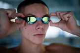 Arena Cobra Ultra Swipe Mirror Unisex Adult Racing Swimming Goggles, Swimming Pool Goggles with Curved Mirror Lenses, Anti-Fog, UV Protection, 5 Interchangeable Nose Bridges 🍁 All In One Marketplace Canada