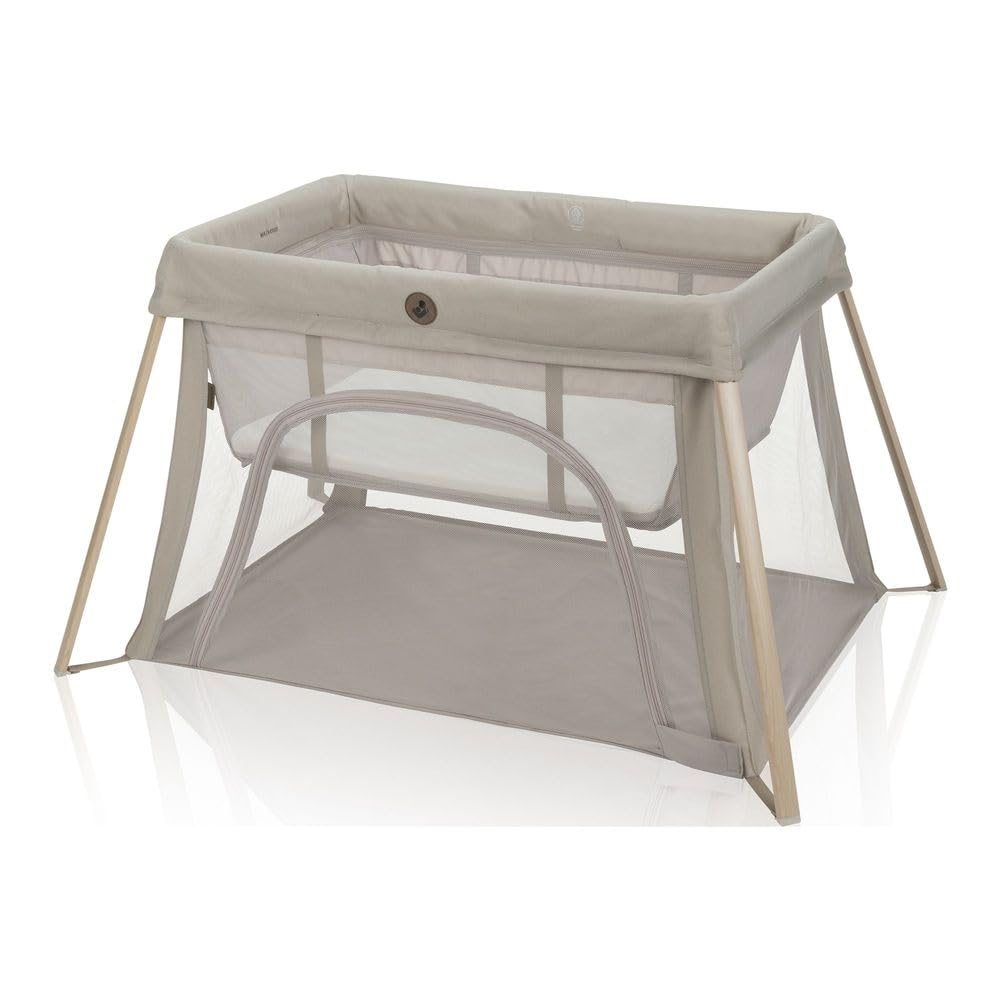 Maxi-Cosi Calao Light 3-in-1 Travel Crib, Playard & Bassinet with Carry Bag – Memory Foam Mattress, Portable, Lightweight, Ultra-Compact & Overnight Sleep Certified - Classic Oat 🍁 All In One Marketplace Canada