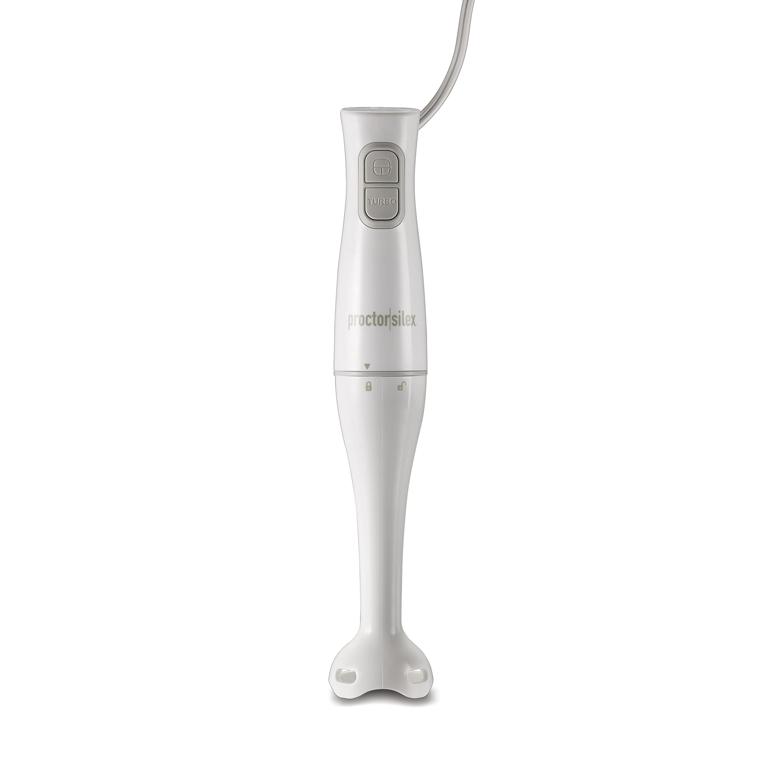 Proctor Silex Electric Immersion Blender with Detachable Dishwasher Safe Handheld Hand Blender Stick, 2-Speeds, 150 Watts, White (59739) 🍁 All In One Marketplace Canada