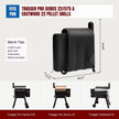 SHINESTAR Upgraded Grill Cover for Traeger Pro Series 575/22, Sturdy & Waterproof, Special Zipper Design, Easy to Put On and Take Off 🍁 All In One Marketplace Canada