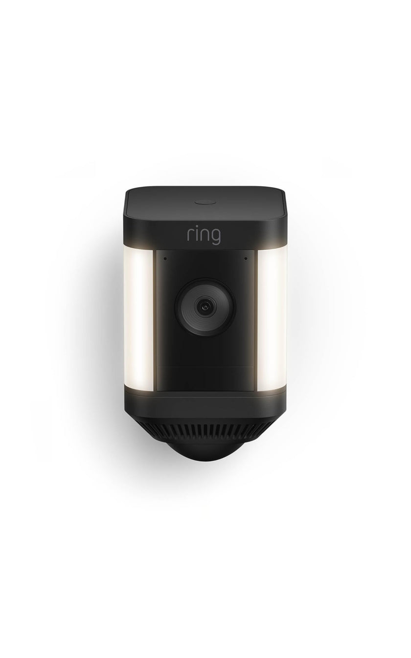 Ring Spotlight Cam Plus, Battery | Two-Way Talk, Colour Night Vision, and Security Siren - Black 🍁 All In One Marketplace Canada