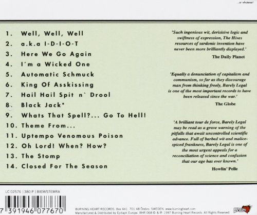 The Hives / Barely Legal - CD (Used)