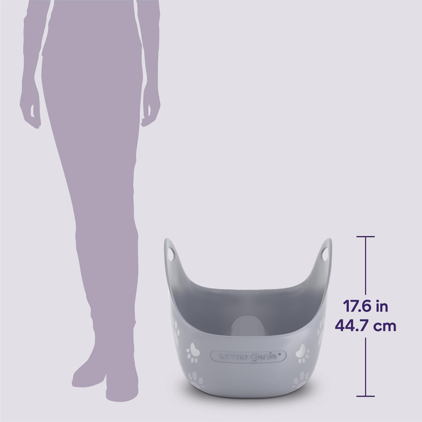 Litter Genie Cat Litter Box in Flexible Plastic with Handles, High Walls 🍁 All In One Marketplace Canada