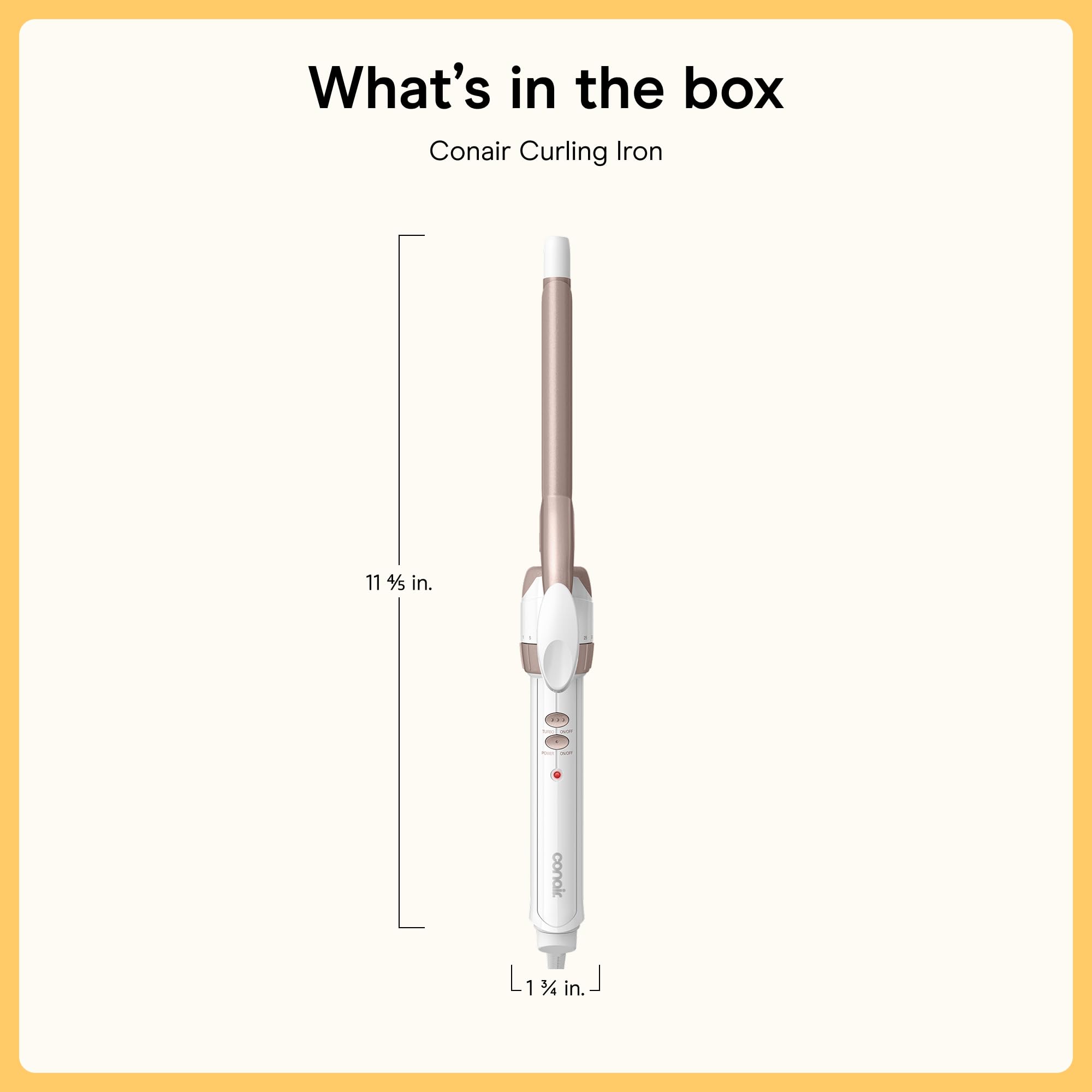 Conair Double Ceramic Curling Iron, 1/2-inch Curling Iron, White/Rose Gold 🍁 All In One Marketplace Canada