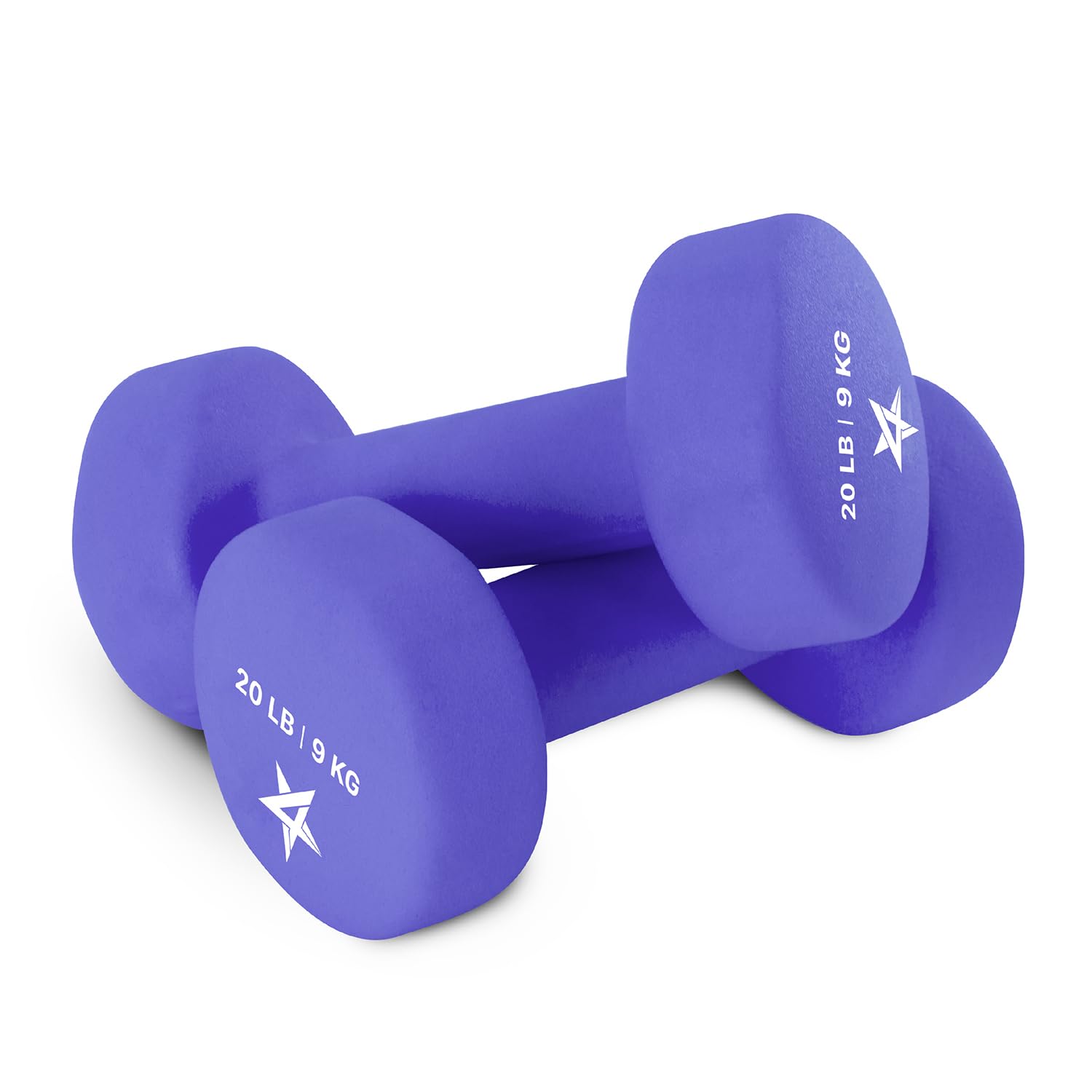 Yes4All Dumbbell Neoprene, poids et haltere, Weight Set, Hand Weights for Women, Dumbbells Pair, Free Weights (M. Purple - 20lbs) 🍁 All In One Marketplace Canada