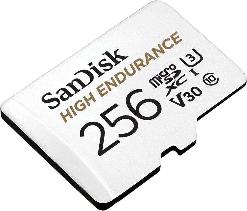 SanDisk 256GB High Endurance Video microSDXC Card with Adapter for Dash Cam and Home Monitoring Systems - C10, U3, V30, 4K UHD, Micro SD Card - SDSQQNR-256G-GN6IA 🍁 All In One Marketplace Canada