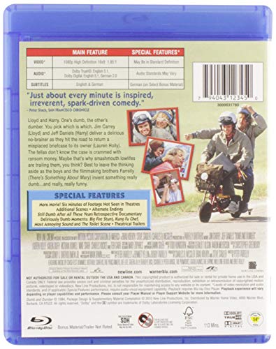 Dumb and Dumber: Unrated - Blu-Ray