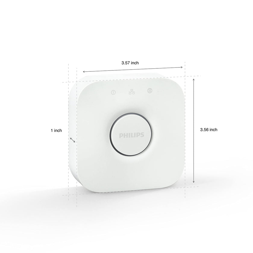 Philips Hue Bridge - Unlock the Full Potential of Hue - Multi-Room and Out-of-Home Control - Create Automations and Zones - Secure, Stable Connection Won't Strain Your Wi-Fi - Works with Voice, Matter 🍁 All In One Marketplace Canada
