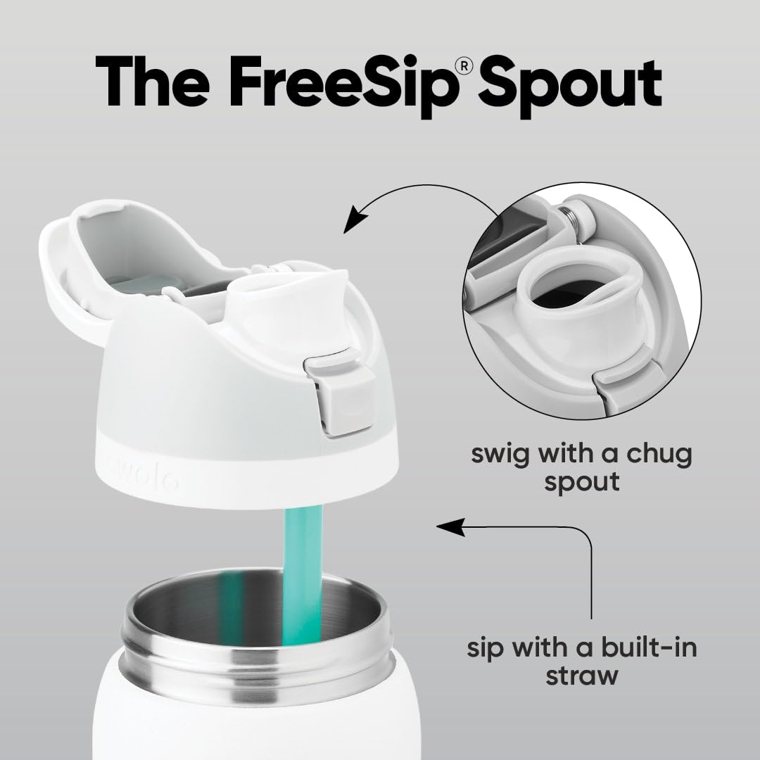 Owala FreeSip Insulated Stainless Steel Water Bottle with Straw, BPA-Free Sports Water Bottle, Great for Travel, 32 Oz, Crown Jewel 🍁 All In One Marketplace Canada