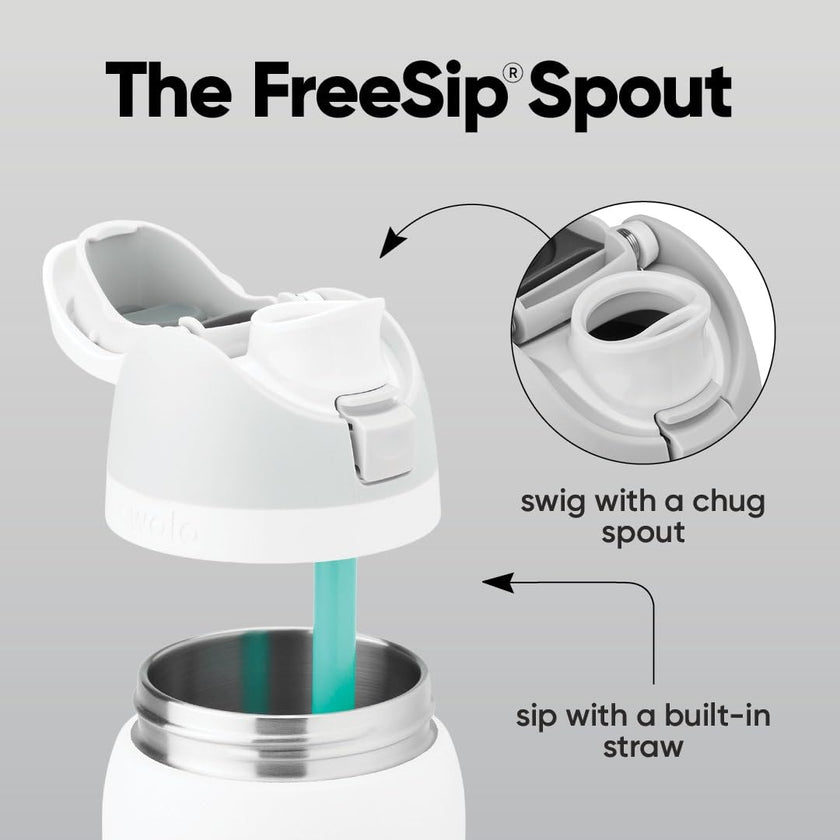 Owala FreeSip Insulated Stainless Steel Water Bottle with Straw, BPA-Free Sports Water Bottle, Great for Travel, 32 Oz, Crown Jewel 🍁 All In One Marketplace Canada