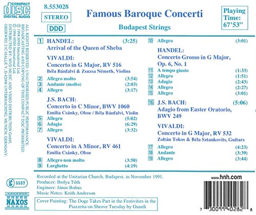 Famous Baroque Concerti
