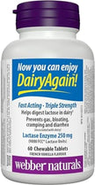 Webber Naturals Dairy Again Lactase Enzyme Chews, 60 Chewable Tablets 🍁 All In One Marketplace Canada