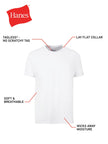Hanes Men's ComfortSoft 4 Pack Cotton Crewneck T-Shirt, White, Large 🍁 All In One Marketplace Canada