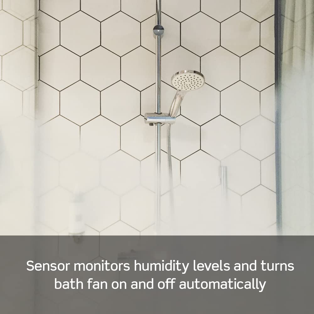 Leviton Humidity Sensor Switch for Bathroom Exhaust Fan, automate Ventilation, air Circulation, Moisture Control, ¼ HP, Single Pole, DHS05-1LW, White 🍁 All In One Marketplace Canada