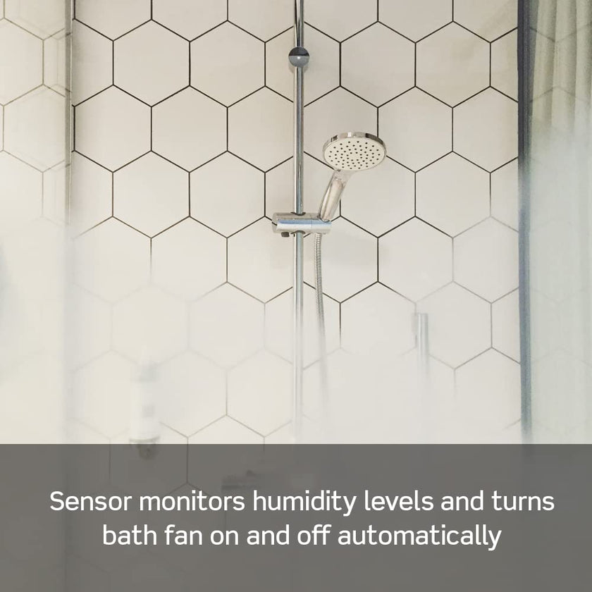 Leviton Humidity Sensor Switch for Bathroom Exhaust Fan, automate Ventilation, air Circulation, Moisture Control, ¼ HP, Single Pole, DHS05-1LW, White 🍁 All In One Marketplace Canada
