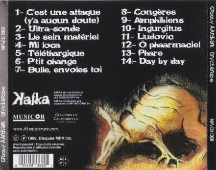 Groovy Aardvark / Orycterope - CD (Used)