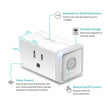 Kasa Smart Plug Mini by TP-Link (HS103P4) - Smart Home WiFi Outlet Works with Alexa, Echo and Google Home, No Hub Required, Remote Control, 2.4GHz WiFi Required, 15 Amp, UL Certified, 4-Pack, White 🍁 All In One Marketplace Canada