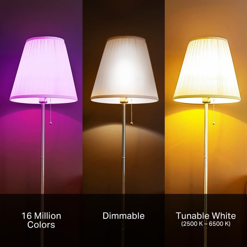 Kasa Smart Light Bulbs, Full Colour Changing Dimmable Smart WiFi Bulbs Compatible with Alexa and Google Home, A19, 9W 800 Lumens,2.4Ghz only, No Hub Required, 2-Pack (KL125P2), Multicolour 🍁 All In One Marketplace Canada