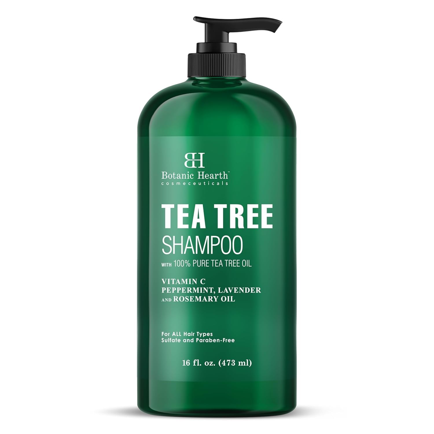 Botanic Hearth Tea Tree Shampoo for Dry & Itchy Scalp, Soothing & Hydrating Cleanser with Natural Tea Tree Oil, Sulfate & Paraben Free, For Men & Women, 16 fl oz 🍁 All In One Marketplace Canada