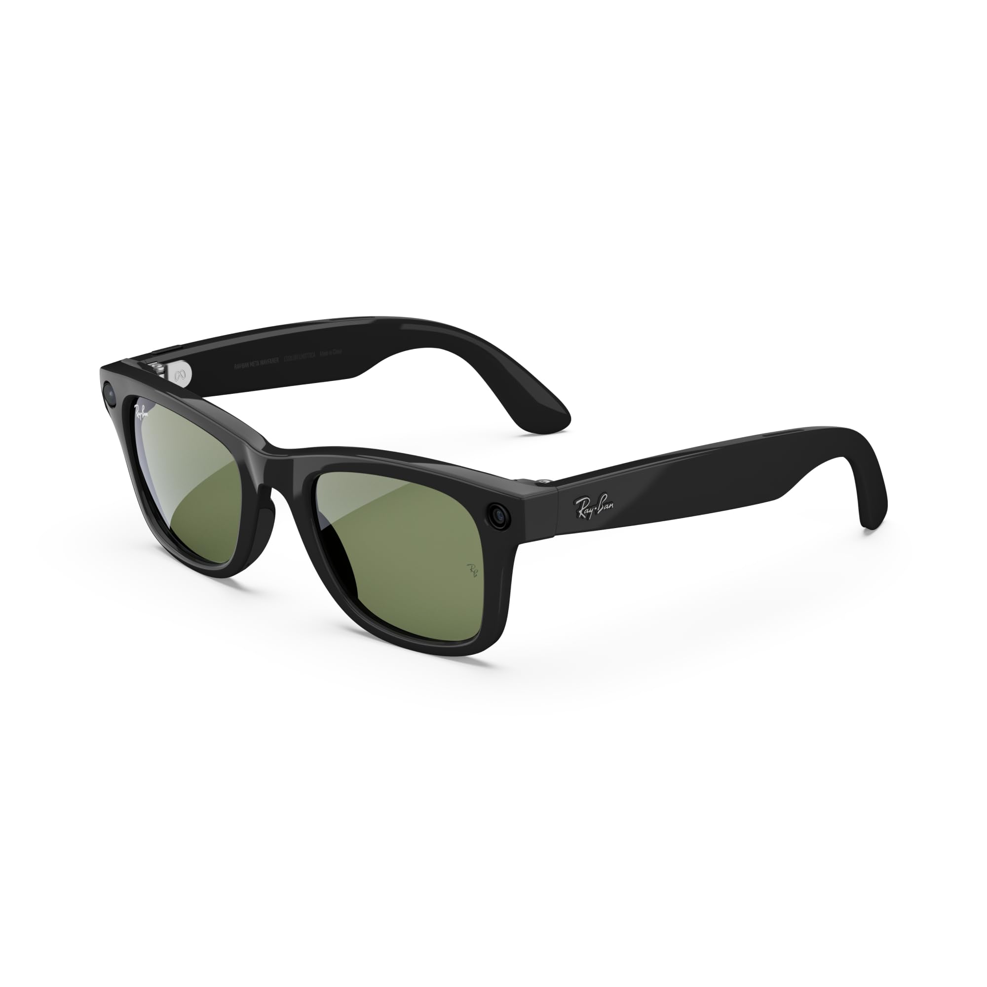 Ray-Ban Meta Glasses, Wayfarer - Shiny Black/G15 Green 🍁 All In One Marketplace Canada