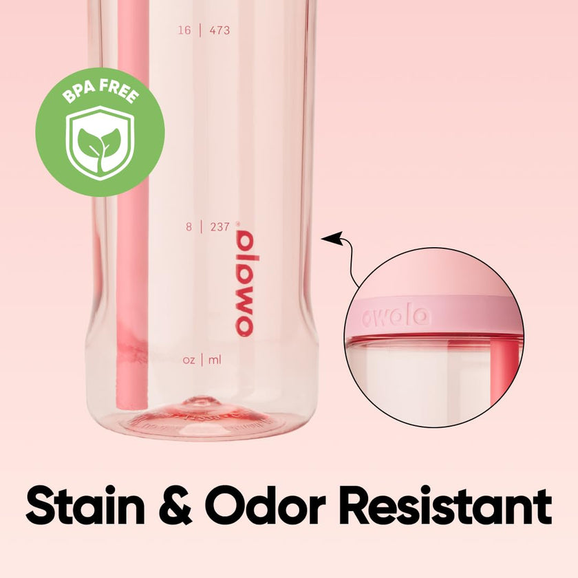 Owala FreeSip Tritan Insulated Stainless Steel Water Bottle with Straw, BPA-Free Sports Water Bottle, Great for Travel, 25 Oz, Rose Quartz 🍁 All In One Marketplace Canada
