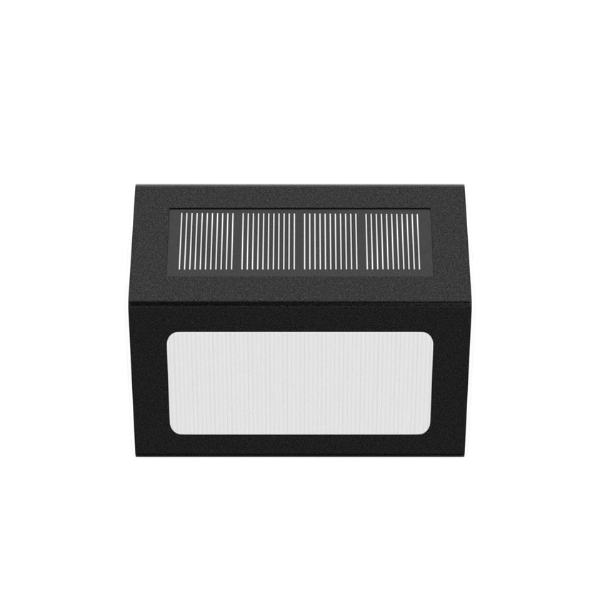 Solar Lights for Steps Decks Pathway Yard Stairs Fences, LED lamp, Rainproof, Black Metal case, 6 Pack 🍁 All In One Marketplace Canada