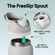 Owala FreeSip Insulated Stainless Steel Water Bottle with Straw for Sports and Travel, BPA-Free, 40oz, Foggy Tide 🍁 All In One Marketplace Canada