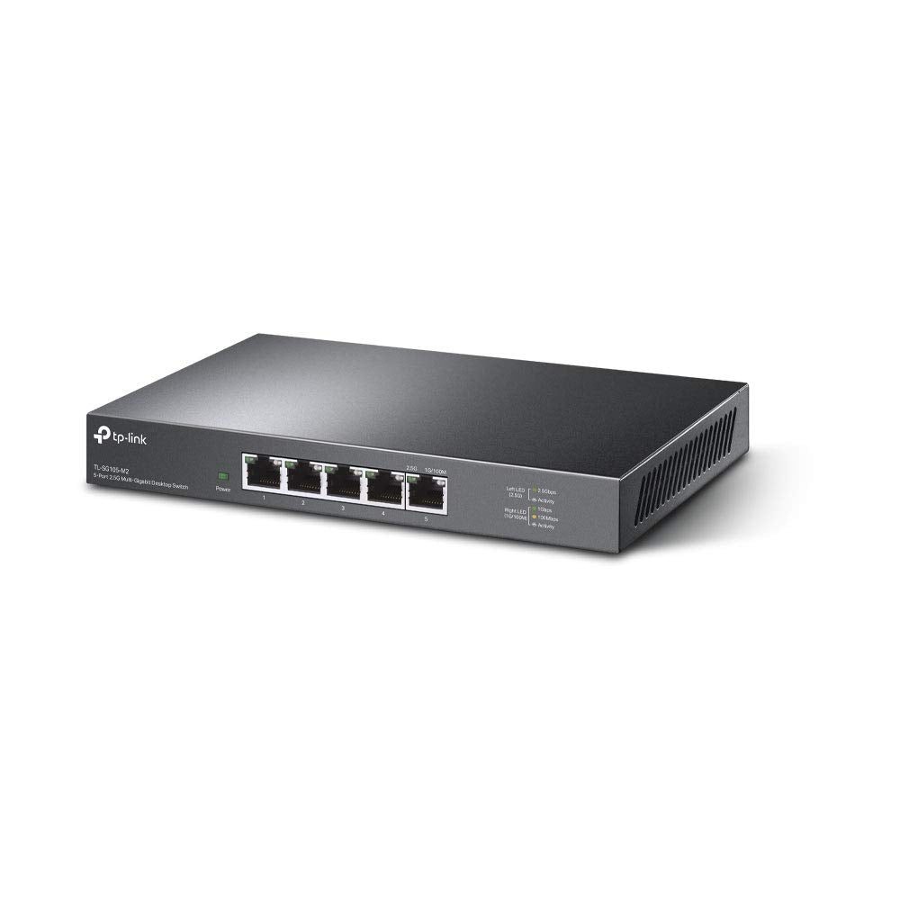 TP-Link TL-SG105-M2 | 5 Port Multi-Gigabit Unmanaged Network Switch, Ethernet Splitter | 2.5G Bandwidth | Plug & Play | Desktop/Wall-Mount | Fanless Metal Design 🍁 All In One Marketplace Canada