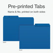 Pendaflex File Folders, Blue Colour File Organizers, 1/2 Cut Tab, Letter Size, Durable Paper Stock, 100/Box, Ideal for Office, Home, and School Filing Needs 🍁 All In One Marketplace Canada