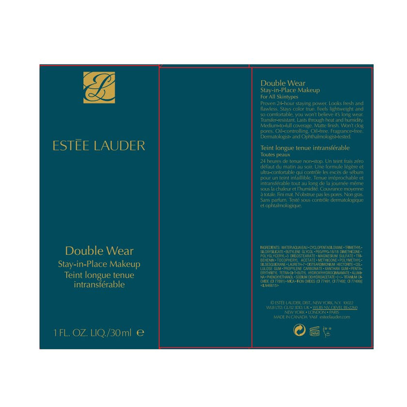Estée Lauder Double Wear Stay-in-Place 24-Hour Long-Wear Matte Foundation, 30 ml, 3N1 Ivory Beige 🍁 All In One Marketplace Canada