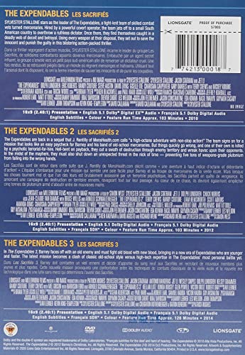 3 Film Collection - The Expendables / The Expendables 2 /The Expendables 3 (DVD)