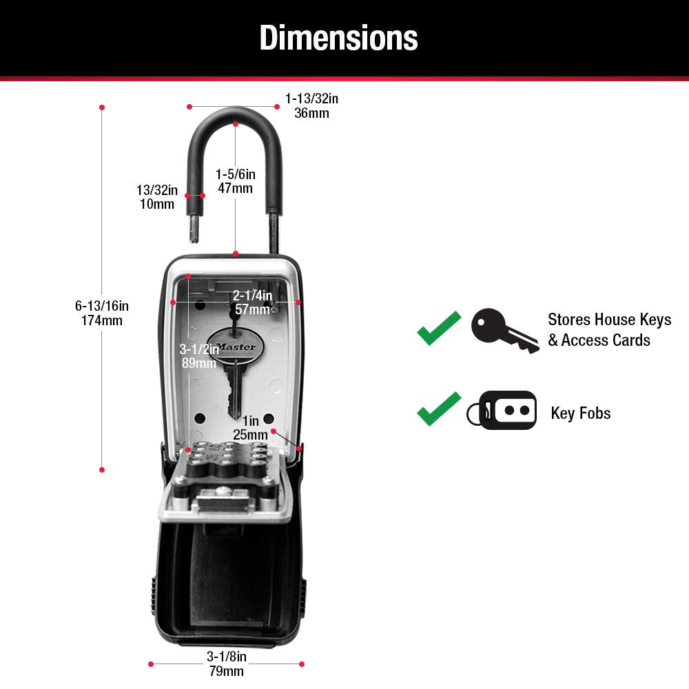 Master Lock 5422D Push Button Portable Key Safe 🍁 All In One Marketplace Canada