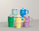 Stanley Quencher H2.0 Tumbler with Handle and Straw 14 oz Flowstate 3-Position Lid Cup Holder Compatible for Travel Insulated Stainless Steel Cup BPA-Free Seafoam 🍁 All In One Marketplace Canada