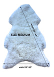 Shorn White Icelandic Sheepskin