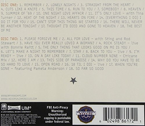Bryan Adams / Anthology: 1980-2005 (2CD) - CD (Used)