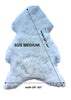 Shorn White Icelandic Sheepskin
