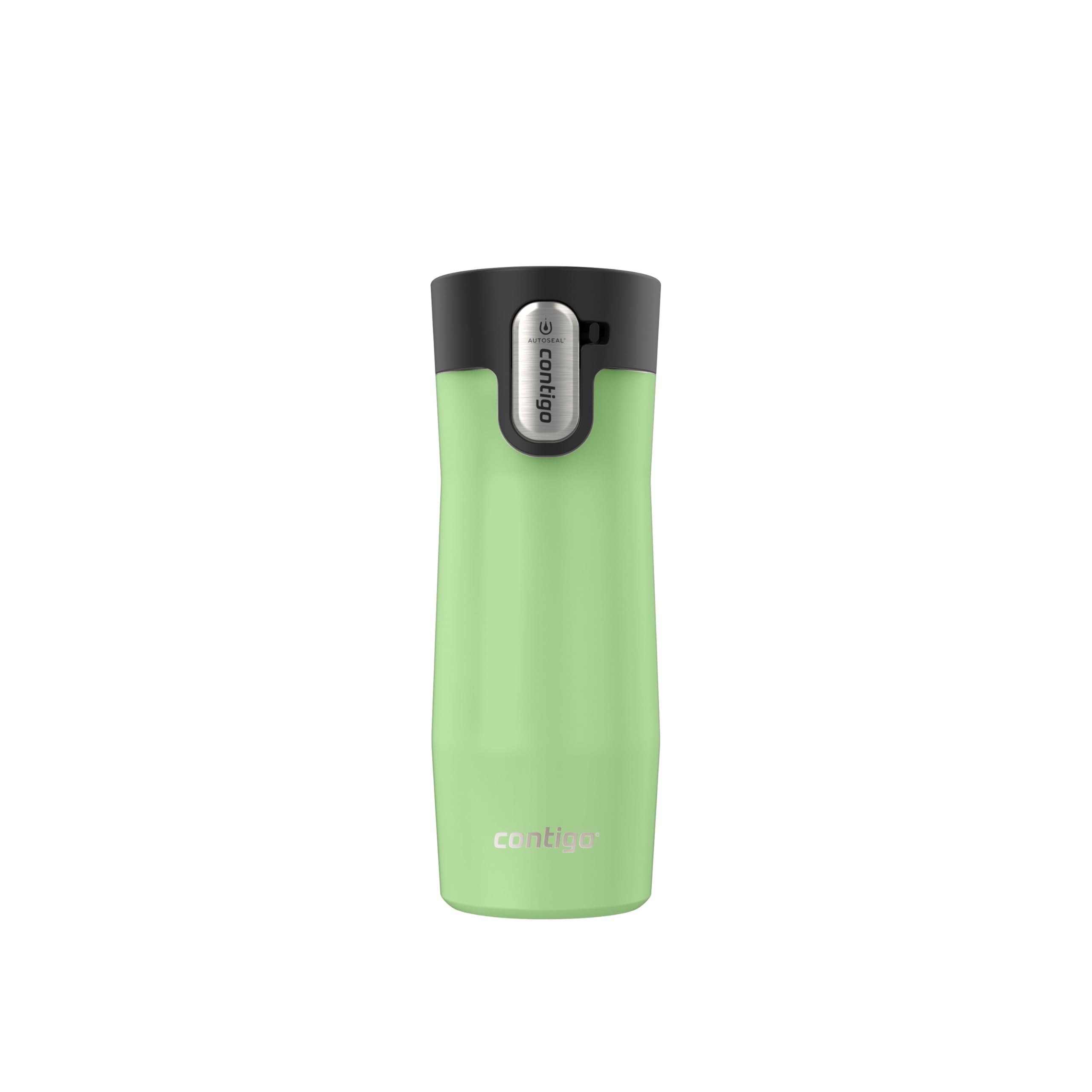 Contigo West Loop 3.0 Stainless Steel Travel Mug with Tea-Bag Hook & Spill-Proof Lid, Vacuum-Insulated Reusable Cup Coffee and Tea, 16 oz (473 mL), Cucumber - Keeps Drinks Hot up to 11 Hours 🍁 All In One Marketplace Canada